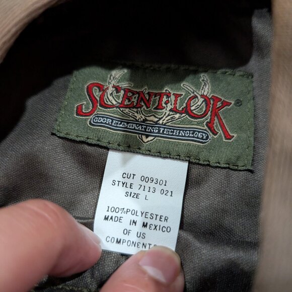 SCENT LOK Savanna Camo Long Sleeve Midweight Pullover Shirt L Advantage Timber - Picture 4 of 7